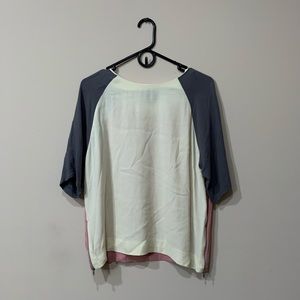 Top shop color block blouse
